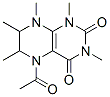37921-30-5,2,4(1H,3H)-Pteridinedione,  5-acetyl-5,6,7,8-tetrahydro-1,3,6,7,8-pentamethyl-