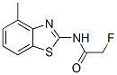 37968-16-4,Acetamide, 2-fluoro-N-(4-methyl-2-benzothiazolyl)- (9CI)
