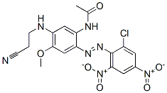 37984-46-6,N-[2-[(2-chloro-4,6-dinitrophenyl)azo]-5-[(2-cyanoethyl)amino]-4-methoxyphenyl]acetamide