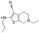 380659-97-2,Thieno[2,3-c]pyridine-3-carbonitrile, 6-ethyl-4,5,6,7-tetrahydro-2-(propylamino)- (9CI)
