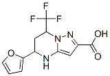381175-08-2,5-FURAN-2-YL-7-TRIFLUOROMETHYL-4,5,6,7-TETRAHYDRO-PYRAZOLO[1,5-A]PYRIMIDINE-2-CARBOXYLIC ACID