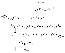 38185-48-7,6-[(3,4-dihydroxyphenyl)methyl]-2,10-dihydroxy-5-(4-hydroxy-2-methoxyphenyl)-1,3-dimethoxy-9H-benzo[a]xanthen-9-one