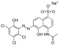 3819-12-3,sodium 4-acetamido-5-hydroxy-6-[(2,3,5-trichloro-6-hydroxyphenyl)azo]naphthalene-1-sulphonate