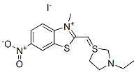 38586-42-4,2-[(3-ethylthiazolidinylidene)methyl]-3-methyl-6-nitrobenzothiazolium iodide