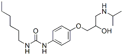 38748-24-2,1-hexyl-3-[4-[2-hydroxy-3-(propan-2-ylamino)propoxy]phenyl]urea