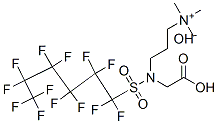 38850-52-1,3-[(carboxymethyl)[(tridecafluorohexyl)sulphonyl]amino]propyltrimethylammonium hydroxide