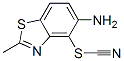 38875-12-6,Thiocyanic acid, 5-amino-2-methyl-4-benzothiazolyl ester (9CI)