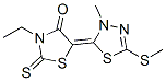 3891-77-8,3-ethyl-5-[3-methyl-5-(methylthio)-1,3,4-thiadiazol-2(3H)-ylidene]rhodanine