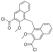 39026-34-1,4,4'-methylenebis(3-methoxynaphthalene-2-carbonyl chloride)