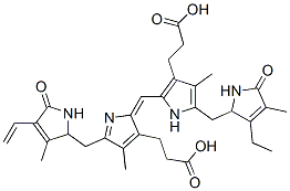 3947-38-4,3-[2-[(E)-[3-(2-carboxyethyl)-5-[(4-ethenyl-3-methyl-5-oxo-1,2-dihydropyrrol-2-yl)methyl]-4-methylpyrrol-2-ylidene]methyl]-5-[(3-ethyl-4-methyl-5-oxo-1,2-dihydropyrrol-2-yl)methyl]-4-methyl-1H-pyrrol-3-yl]propanoic acid
