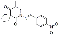 39844-62-7,3,3-diethyl-5-methyl-1-[(4-nitrophenyl)methylideneamino]piperidine-2,4-dione