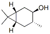 4017-88-3,[1R-(1alpha,3alpha,4beta,6alpha)]-4,7,7-trimethylbicyclo[4.1.0]heptan-3-ol