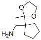 403615-69-0,Cyclopentanemethanamine, 1-(2-methyl-1,3-dioxolan-2-yl)- (9CI)