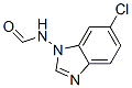 40534-01-8,Formamide, N-(6-chloro-1H-benzimidazol-1-yl)- (9CI)