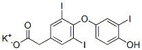 40993-15-5,potassium 4-(4-hydroxy-3-iodophenoxy)-3,5-diiodophenylacetate