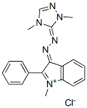 41025-67-6,3-[(2,4-dihydro-2,4-dimethyl-3H-1,2,4-triazol-3-ylidene)hydrazono]-1-methyl-2-phenyl-3H-indolium chloride