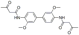 4104-12-5,N,N'-(3,3'-dimethoxy[1,1'-biphenyl]-4,4'-diyl)bis[3-oxobutyramide]