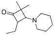 412025-01-5,Cyclobutanone, 4-ethyl-2,2-dimethyl-3-(1-piperidinyl)- (9CI)