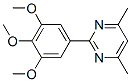 4156-74-5,4,6-DIMETHYL-2-(3,4,5-TRIMETHOXYPHENYL)PYRIMIDINE