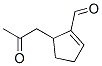 415690-31-2,1-Cyclopentene-1-carboxaldehyde, 5-(2-oxopropyl)- (9CI)