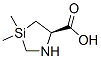415898-69-0,1-Aza-3-silacyclopentane-5-carboxylicacid,3,3-dimethyl-,(5R)-(9CI)