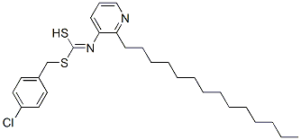 41643-22-5,(4-Chlorophenyl)methyl tetradecyl-3-pyridinylcarbonimidodithioate