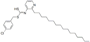 41643-23-6,(4-Chlorophenyl)methyl hexadecyl-3-pyridinylcarbonimidodithioate