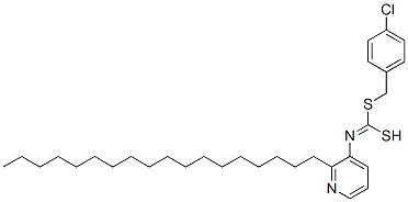 41643-24-7,(4-Chlorophenyl)methyl octadecyl-3-pyridinylcarbonimidodithioate