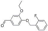 423724-00-9,3-ETHOXY-4-(2-FLUORO-BENZYLOXY)-BENZALDEHYDE