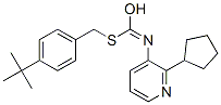 42754-15-4,O-Cyclopentyl S-((4-(1,1-dimethylethyl)phenyl)methyl) 3-pyridinylcarbonimidothioate