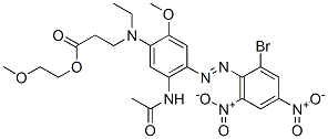 42861-47-2,2-methoxyethyl N-[5-(acetylamino)-4-[(2-bromo-4,6-dinitrophenyl)azo]-2-methoxyphenyl]-N-ethyl-beta-alaninate