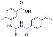 433693-57-3,3-[[[(4-METHOXYBENZOYL)AMINO]THIOXOMETHYL]AMINO]-4-METHYL-BENZOIC ACID