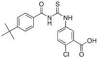 433942-99-5,2-CHLORO-5-[[[[4-(1,1-DIMETHYLETHYL)BENZOYL]AMINO]THIOXOMETHYL]AMINO]-BENZOIC ACID