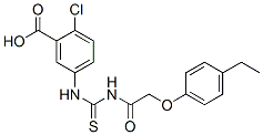 433950-70-0,2-CHLORO-5-[[[[(4-ETHYLPHENOXY)ACETYL]AMINO]THIOXOMETHYL]AMINO]-BENZOIC ACID