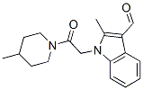 433955-84-1,2-METHYL-1-[2-(4-METHYL-PIPERIDIN-1-YL)-2-OXO-ETHYL]-1H-INDOLE-3-CARBALDEHYDE