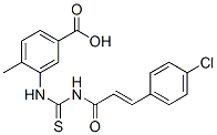 433965-28-7,3-[[[[3-(4-CHLOROPHENYL)-1-OXO-2-PROPENYL]AMINO]THIOXOMETHYL]AMINO]-4-METHYL-BENZOIC ACID