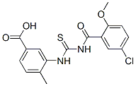 433966-29-1,3-[[[(5-CHLORO-2-METHOXYBENZOYL)AMINO]THIOXOMETHYL]AMINO]-4-METHYL-BENZOIC ACID