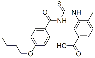 433973-92-3,3-[[[(4-BUTOXYBENZOYL)AMINO]THIOXOMETHYL]AMINO]-4-METHYL-BENZOIC ACID