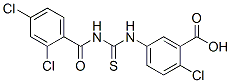 434303-00-1,2-CHLORO-5-[[[(2,4-DICHLOROBENZOYL)AMINO]THIOXOMETHYL]AMINO]-BENZOIC ACID