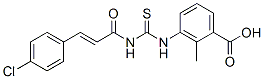 434308-93-7,3-[[[[3-(4-CHLOROPHENYL)-1-OXO-2-PROPENYL]AMINO]THIOXOMETHYL]AMINO]-2-METHYL-BENZOIC ACID