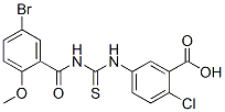 434310-32-4,5-[[[(5-BROMO-2-METHOXYBENZOYL)AMINO]THIOXOMETHYL]AMINO]-2-CHLORO-BENZOIC ACID