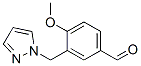 436086-89-4,4-METHOXY-3-PYRAZOL-1-YLMETHYL-BENZALDEHYDE