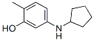 437702-30-2,Phenol, 5-(cyclopentylamino)-2-methyl- (9CI)