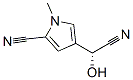 437709-71-2,1H-Pyrrole-3-acetonitrile,5-cyano-alpha-hydroxy-1-methyl-,(alphaR)-(9CI)