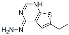 439692-51-0,Thieno[2,3-d]pyrimidin-4(1H)-one, 6-ethyl-, hydrazone (9CI)