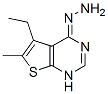 439692-91-8,Thieno[2,3-d]pyrimidin-4(1H)-one, 5-ethyl-6-methyl-, hydrazone (9CI)