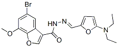 444050-69-5,3-Benzofurancarboxylic  acid,  5-bromo-7-methoxy-,  [[5-(diethylamino)-2-furanyl]methylene]hydrazide  (9CI)
