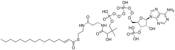 4460-95-1,S-[2-[3-[[4-[[[(2R,3S,4R,5R)-5-(6-aminopurin-9-yl)-4-hydroxy-3-phosphonooxyoxolan-2-yl]methoxy-hydroxyphosphoryl]oxy-hydroxyphosphoryl]oxy-2-hydroxy-3,3-dimethylbutanoyl]amino]propanoylamino]ethyl] (E)-hexadec-2-enethioate