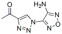 447409-41-8,Ethanone, 1-[1-(4-amino-1,2,5-oxadiazol-3-yl)-1H-1,2,3-triazol-4-yl]- (9CI)