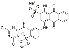 4499-01-8,disodium 1-amino-4-[3-[(4,6-dichloro-1,3,5-triazin-2-yl)amino]-4-sulphonatoanilino]-9,10-dihydro-9,10-dioxoanthracene-2-sulphonate